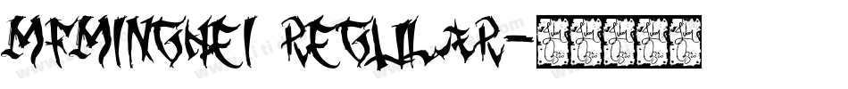 MFMingHei Regular字体转换